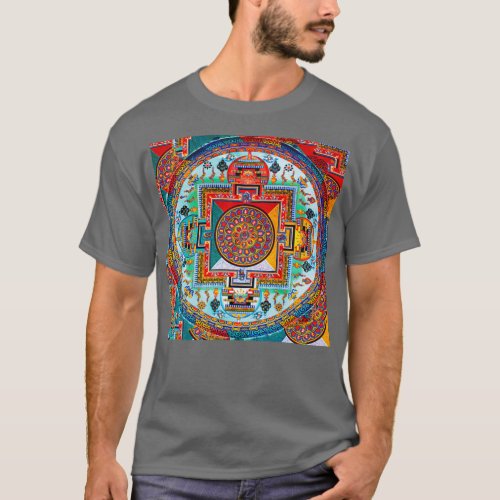 Buddhist Mandala T_Shirt
