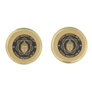 Buddhist Mantra Luck Gift Cufflinks