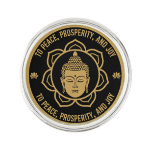 Buddhist Mantra Luck Gift Lapel Pin