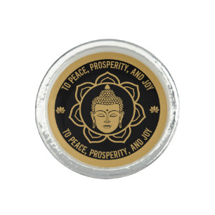 Buddhist Mantra Luck Gift Ring