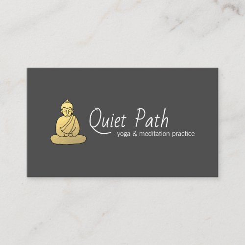 Buddhist Mindfulness Teacher Business Card