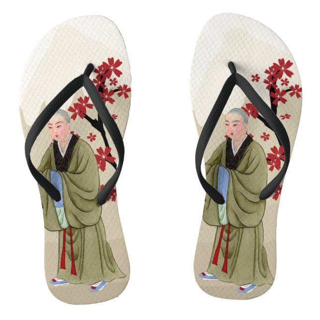 Buddhist Monk Flip Flops (Footbed)