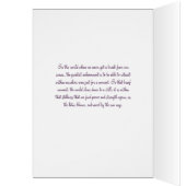 Buddhist Monk in Prayer and Lotus Cards (Inside (Left))