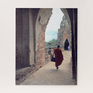 Buddhist Monk Wat Chalwatthanaram Thailand Jigsaw Puzzle