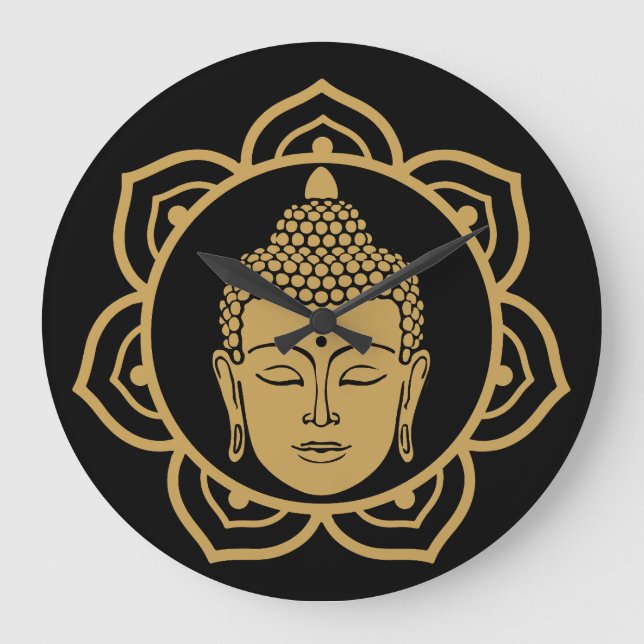 Buddhist Nirvana Day Large Clock (Front)