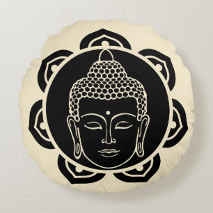 Buddhist Nirvana Day Round Pillow
