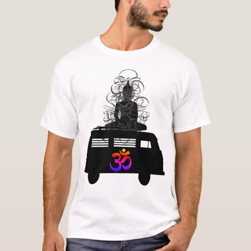 Buddhist Om Symbol Retro Hippie Zen T_Shirt