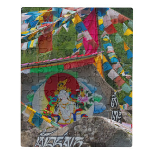 Buddhist Painting on Rocks Jigsaw Puzzle