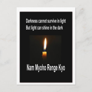 Buddhist Postcard with Inspirational Message