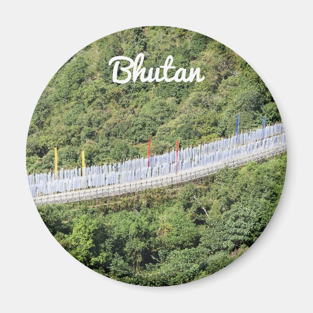 Buddhist Prayer Flags - Bhutan Magnet (Front)