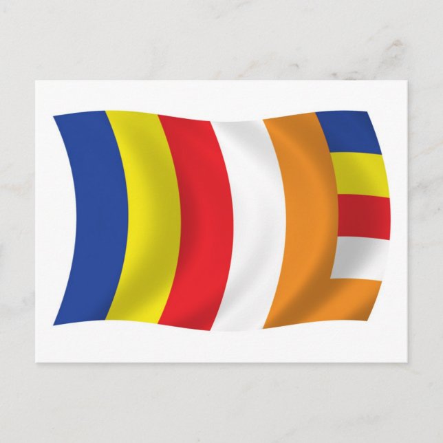 Buddhist Religion Flag Postcard (Front)