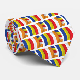 Buddhist Religion Flag Tie