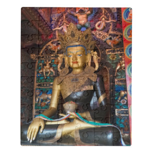 Buddhist Statue in Litang Monastery Jigsaw Puzzle