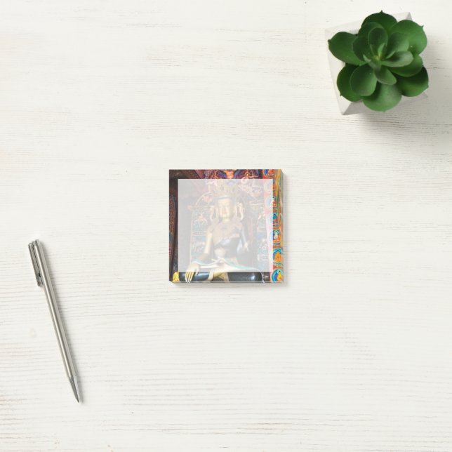 Buddhist Statue in Litang Monastery Post-it Notes (Office)