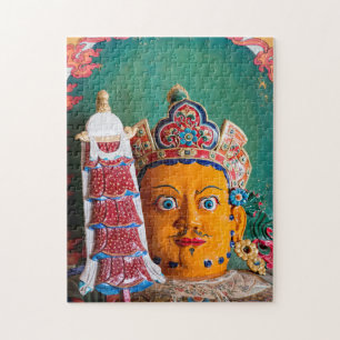 Buddhist statue, Palcho Monastery - Gyantse, Tibet Jigsaw Puzzle