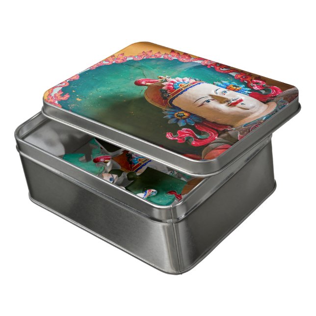 Buddhist statue, Palcho Monastery - Gyantse, Tibet Jigsaw Puzzle (Lid Open)