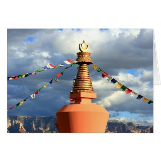 Buddhist Stupa in Sedona, Az Cards (Front Horizontal)