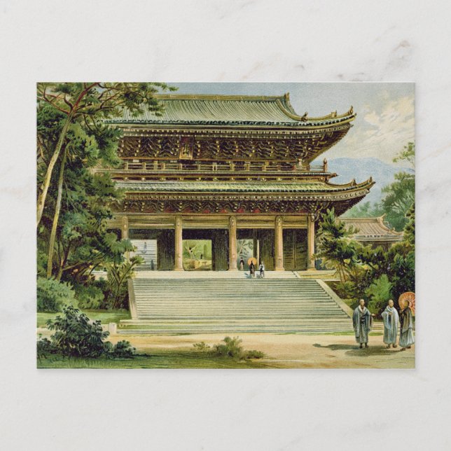 Buddhist temple at Kyoto, Japan Postcard (Front)