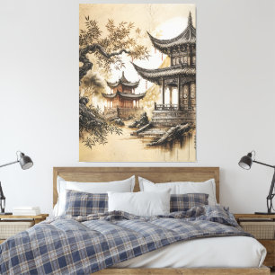 Buddhist Temple Canvas Print