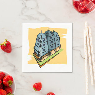 Buddhist Temple Religious Paper Napkins