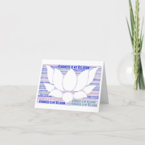 Buddhist themed greetings card