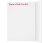 Buddhist Wooden Pagoda Cards (Inside (Left))