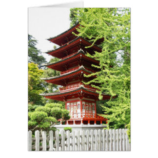 Buddhist Wooden Pagoda Cards