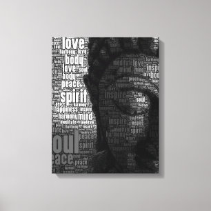 Buddhist Words of Wisdom Canvas Print