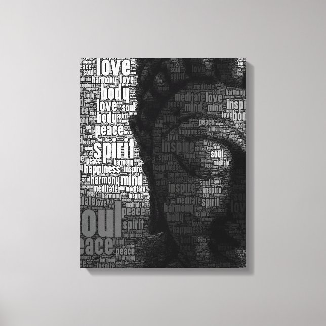 Buddhist Words of Wisdom Canvas Print (Front)