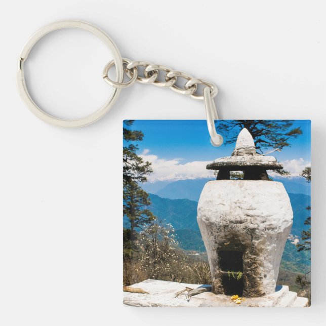 Buddhist Worship Site Keychain (Front)