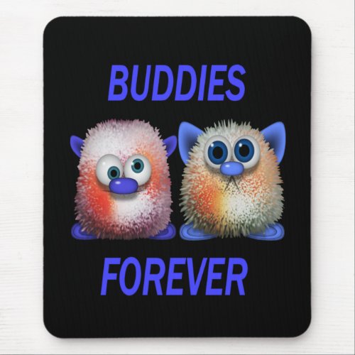 Buddies Forever  fantasy design Mouse Pad