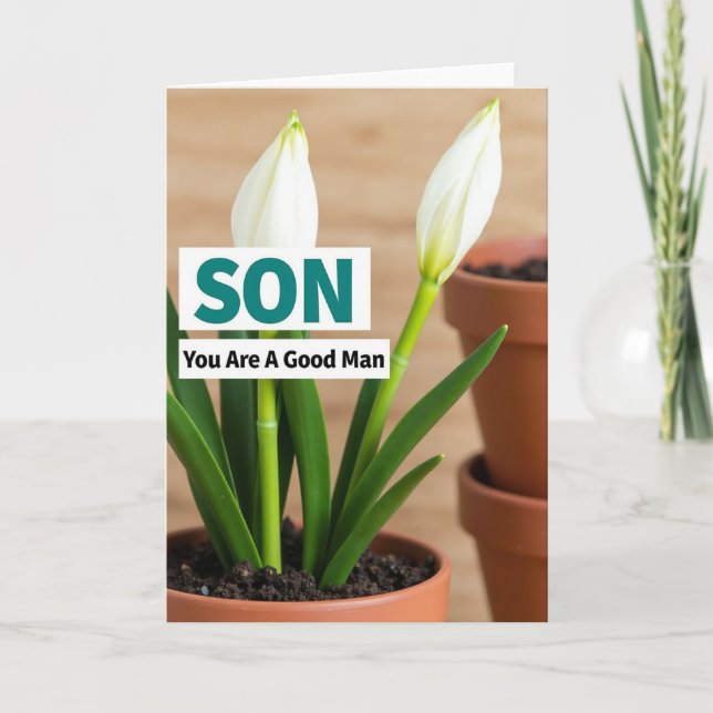 Budding Best Wishes Card (Front)