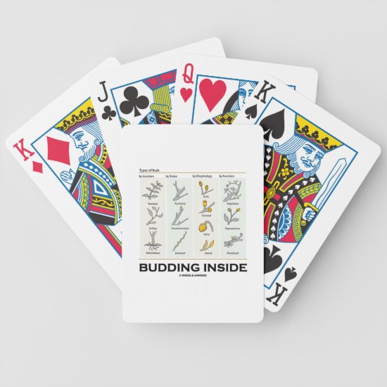 Budding Inside (Types Of Buds Biology Botany) Bicycle Playing Cards
