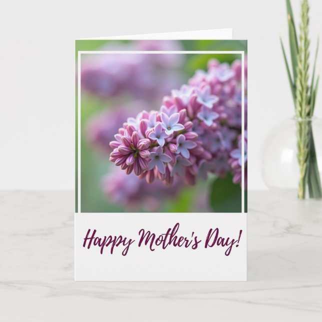 Budding Love Mothers Day Card (Front)