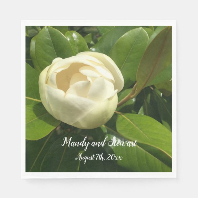 Budding Magnolia Napkins (Front)