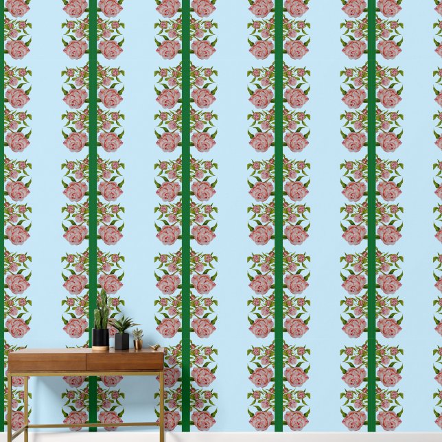 Budding Peonies on a  Wallpaper (Hallway)