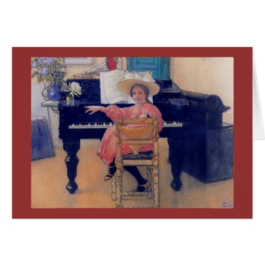 Budding Piano Diva Cards (Front Horizontal)