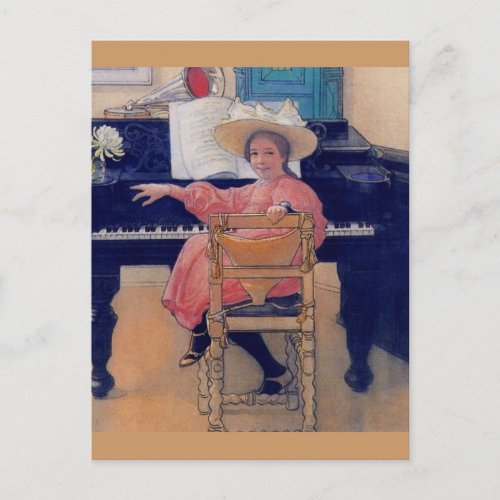 Budding Piano Diva Postcard