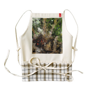 Budding plant zazzle HEART apron