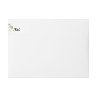 Budding Romance Wedding Wrap Around Label