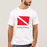 Buddy Check, I&#39;m With Moby Dick T-shirt at Zazzle