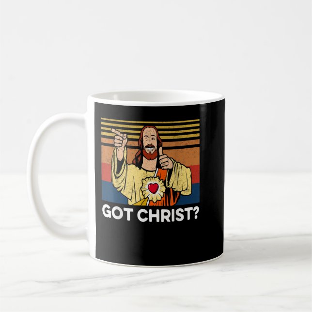 Buddy Christ Christmas Cool Jesus Religious Christ Coffee Mug (Left)