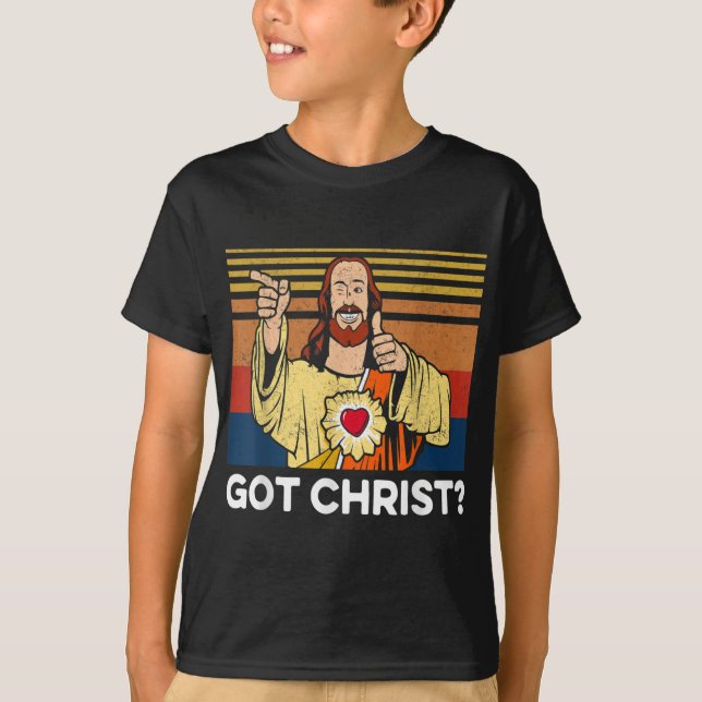 Buddy Christ Christmas Cool Jesus Religious Christ T-Shirt (Front)