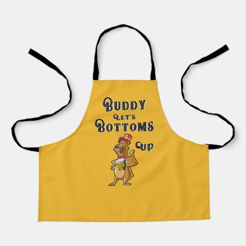 Buddy Lets Bottoms Up International 4 August Beer Apron