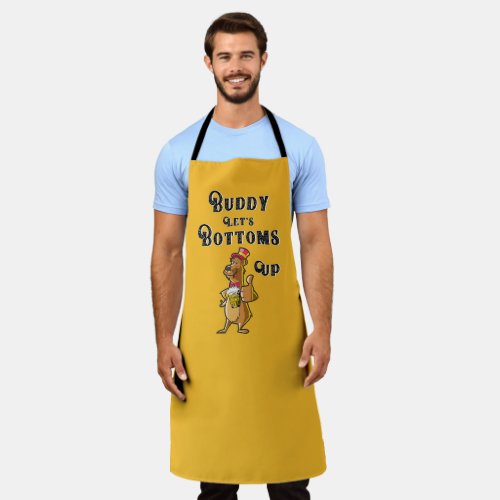 Buddy Lets Bottoms Up International 4 August Beer Apron