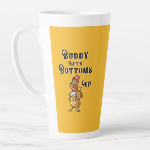 Buddy Lets Bottoms Up International 4 August Beer Latte Mug