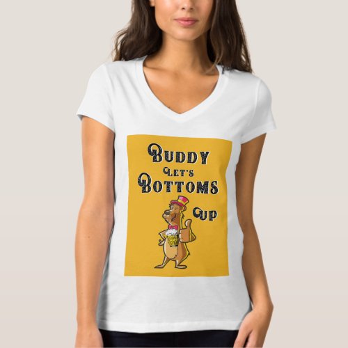 Buddy Lets Bottoms Up International 4 August Beer T_Shirt