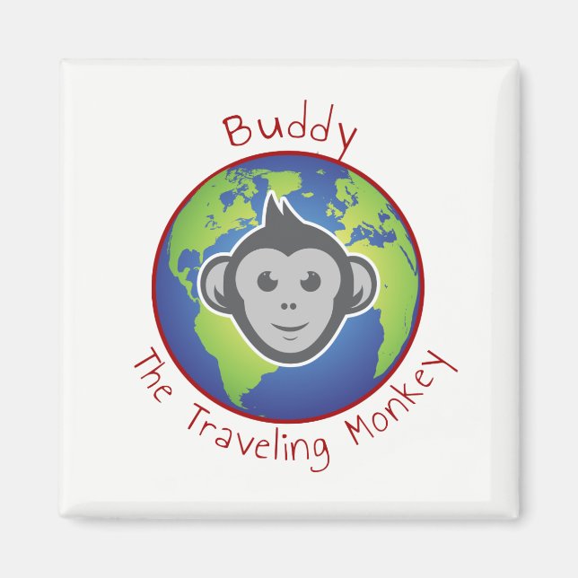 Buddy Logo Magnet, Square Magnet (Front)