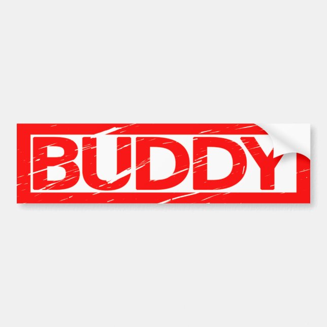 Buddy Stamp Bumper Sticker (Front)
