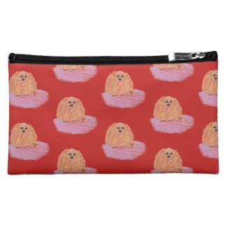 Buddy the Cocker Spaniel Pastel Art Makeup Bag